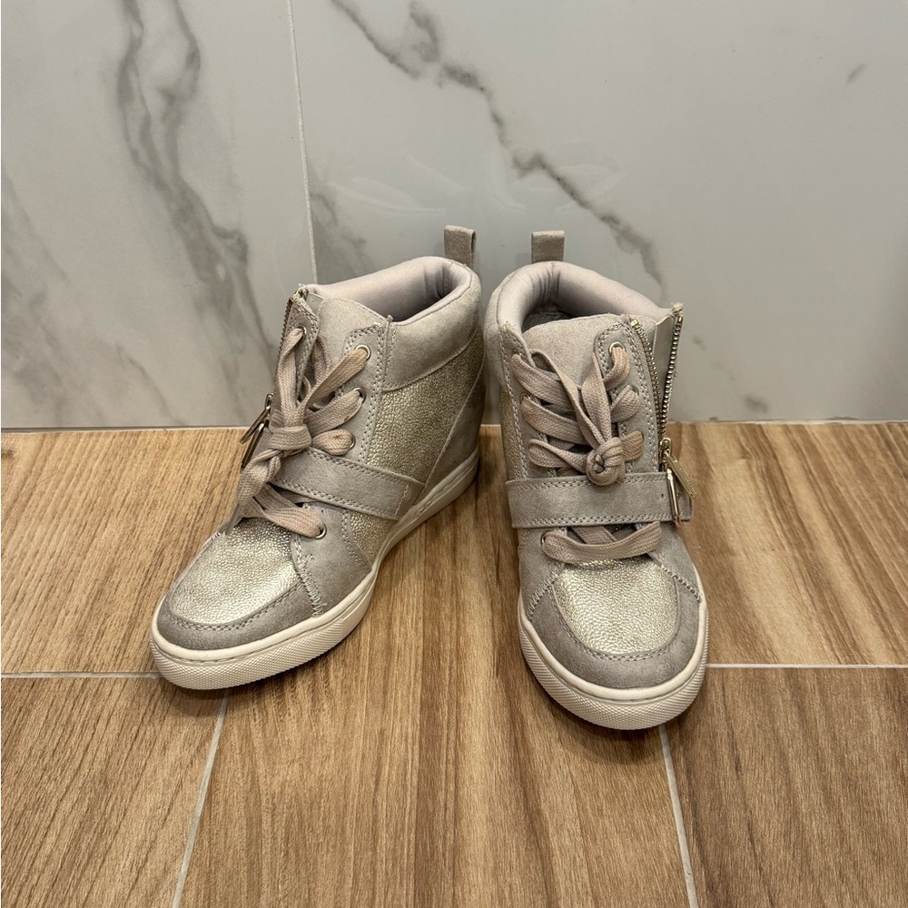 Jennifer Lopez Wedged Sneakers